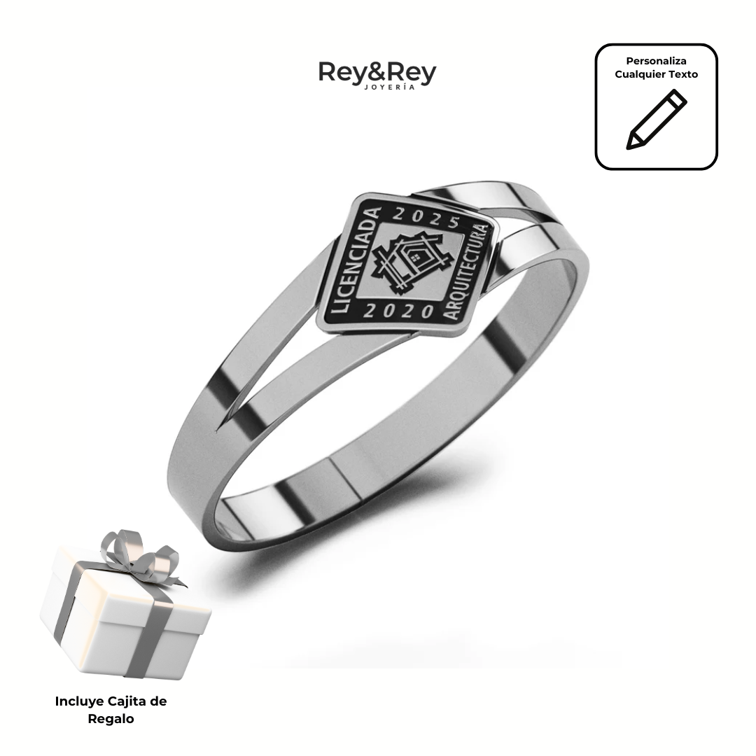 Anillo Graduación Hito Plata