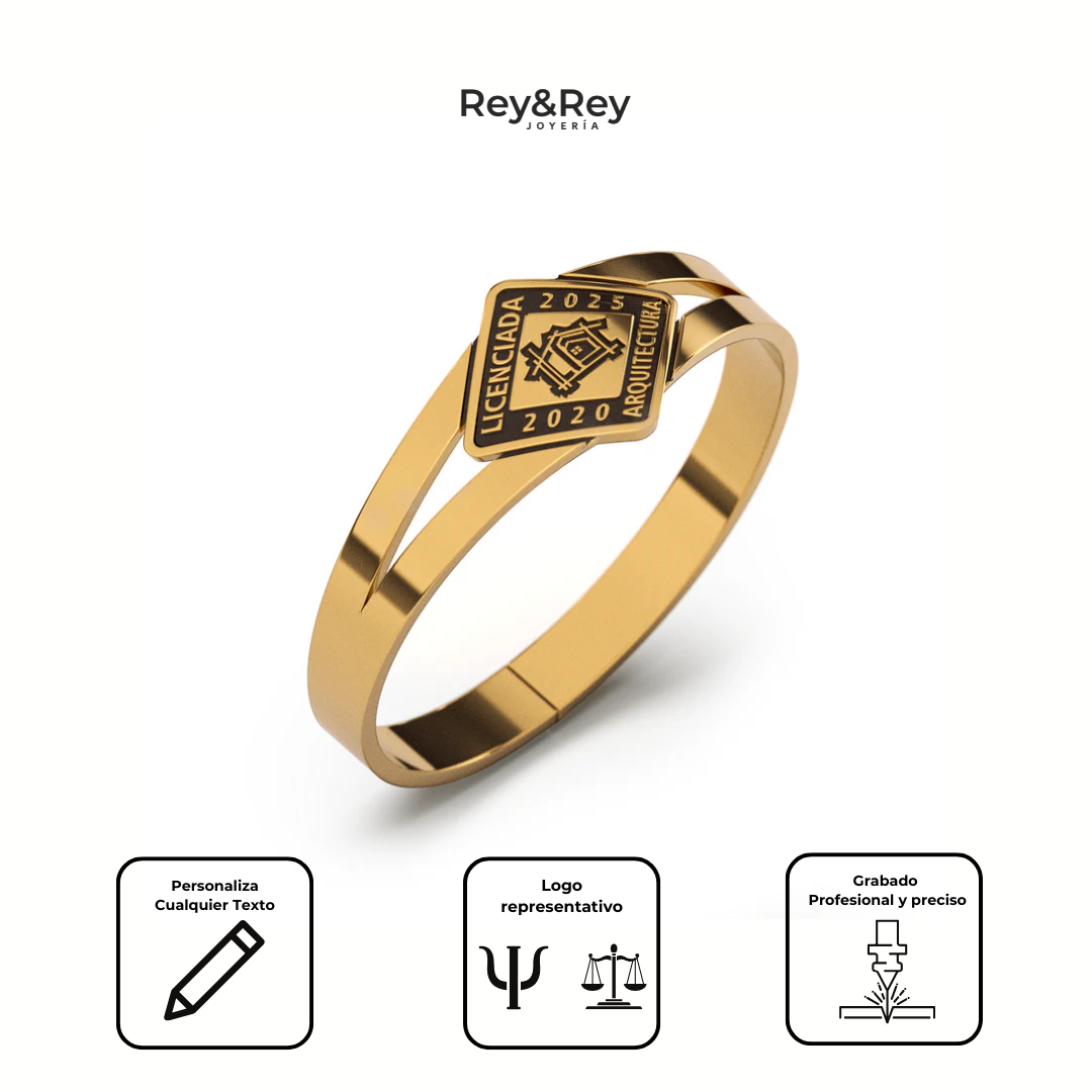 Anillo Hito Graduación Oro 10k