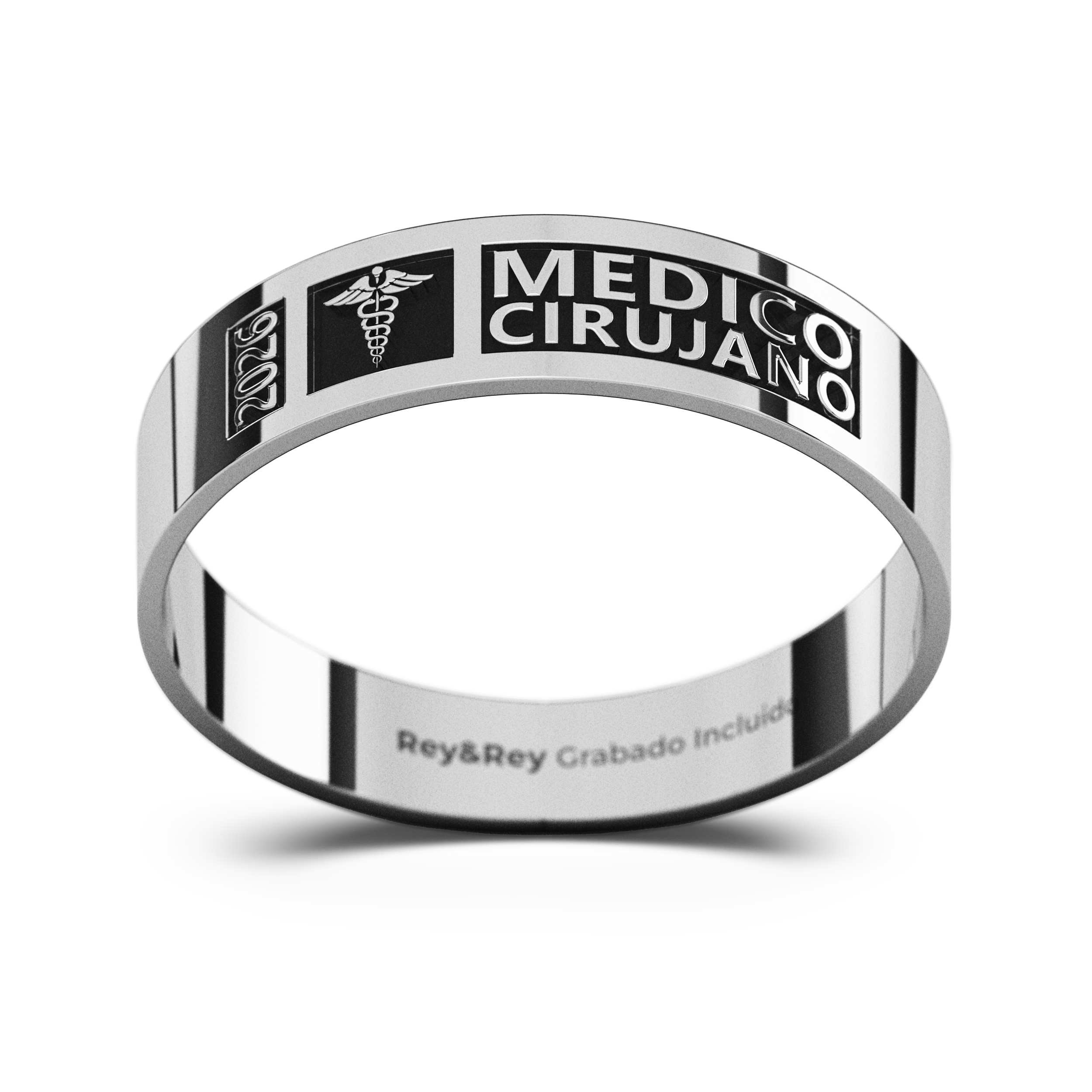 Anillo Graduación Pleno Plata