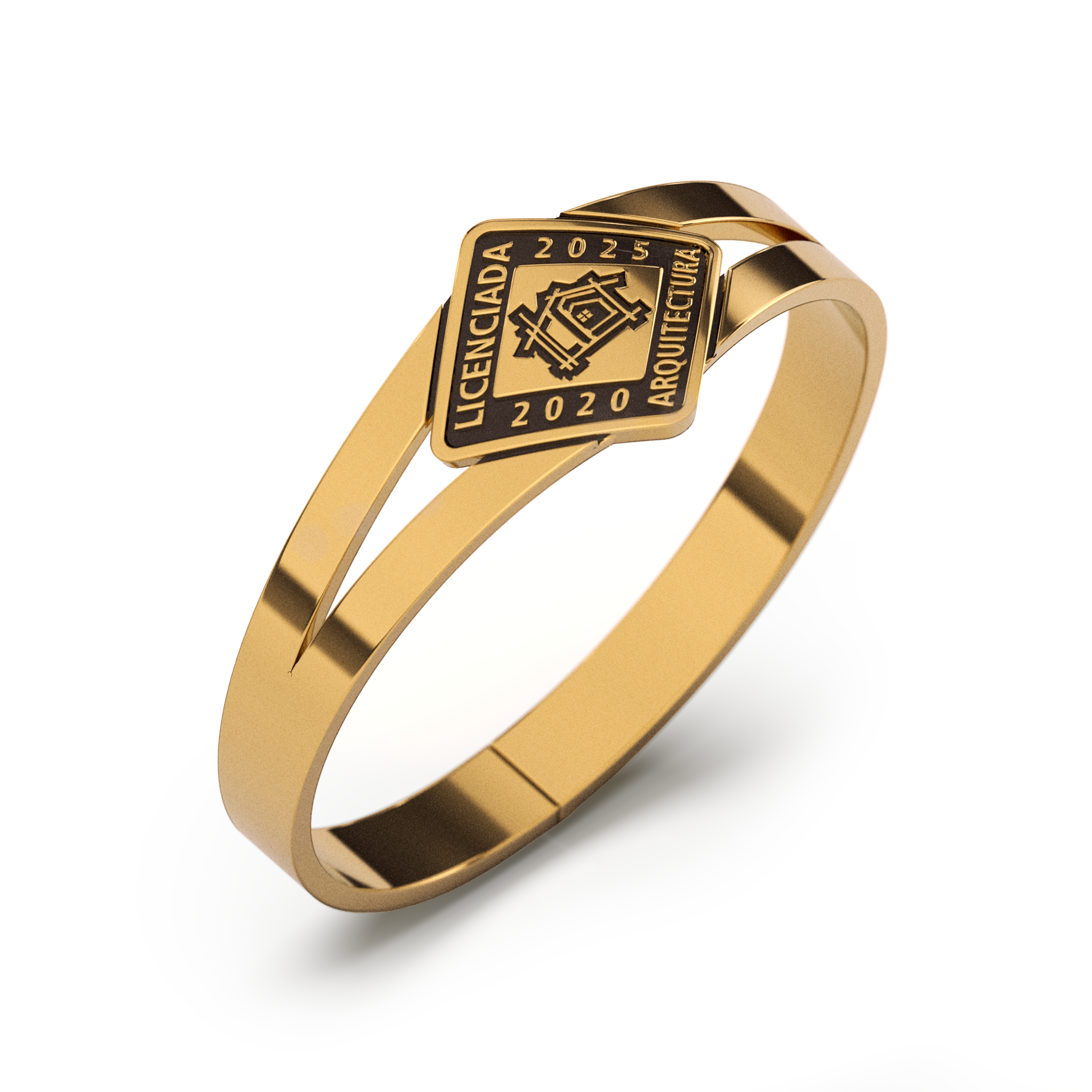 Anillo Hito Graduación Oro 10k