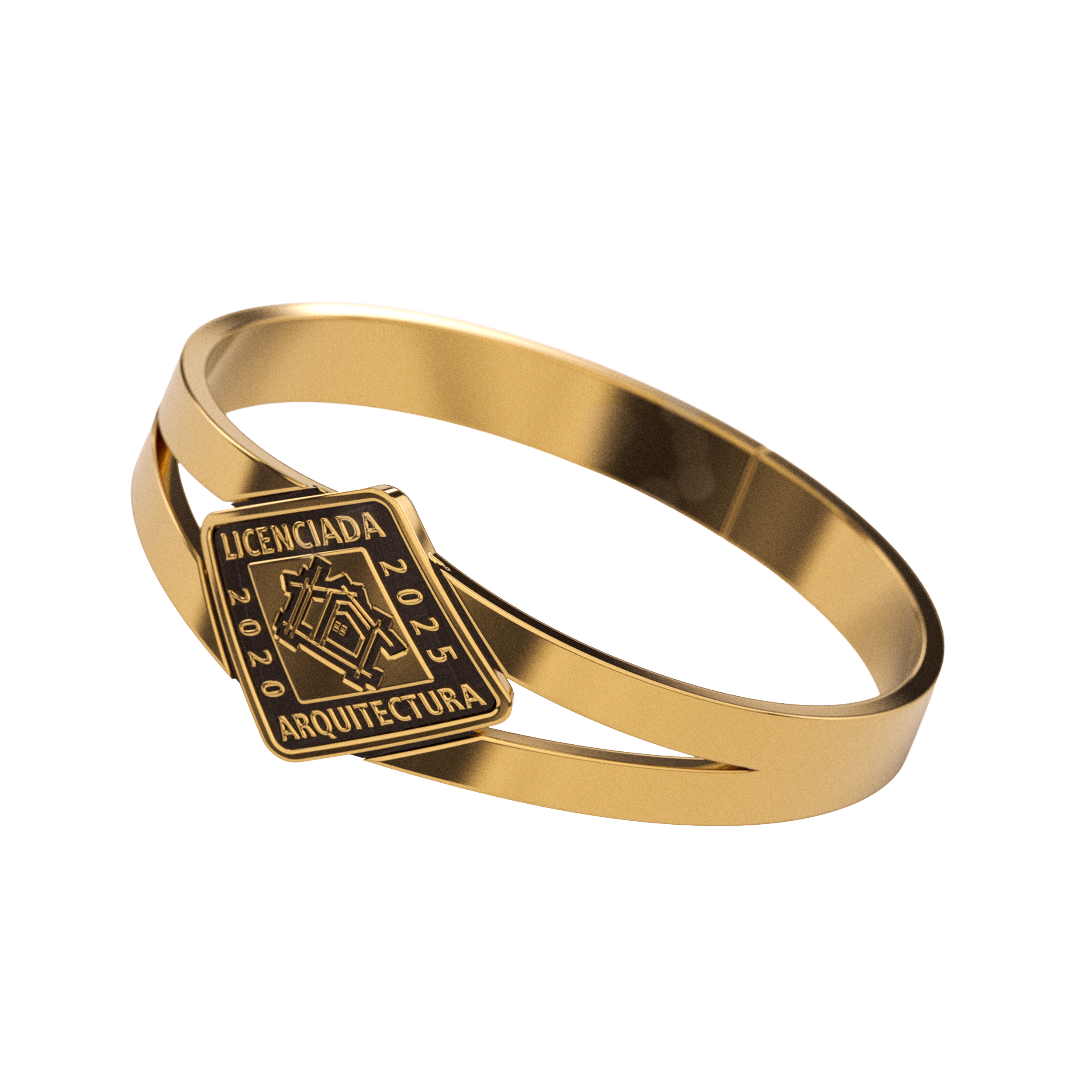Anillo Hito Graduación Oro 10k
