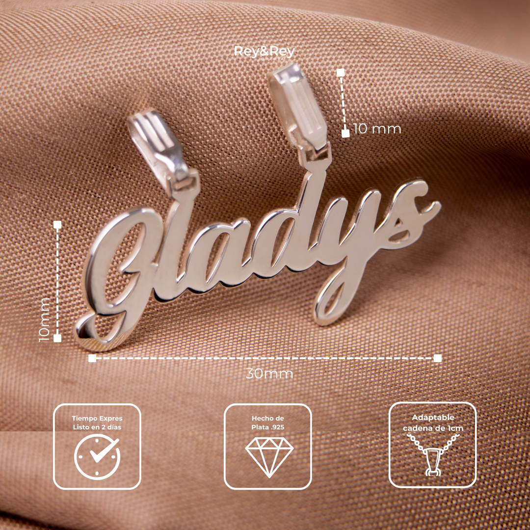 Dije Personalizable Classic de Plata Primerly