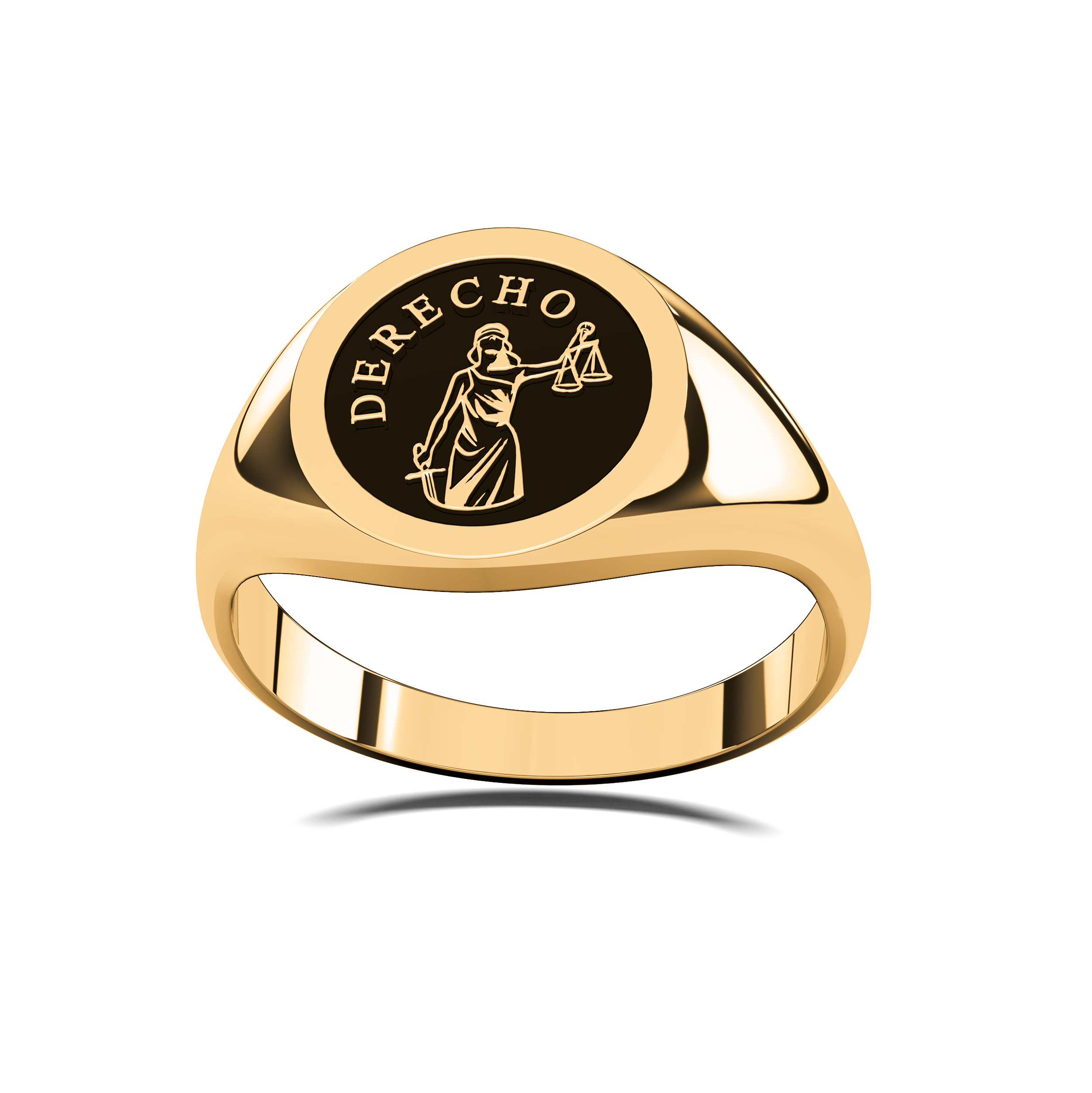 Anillo Sello Graduación Logos Licenciatura en Plata