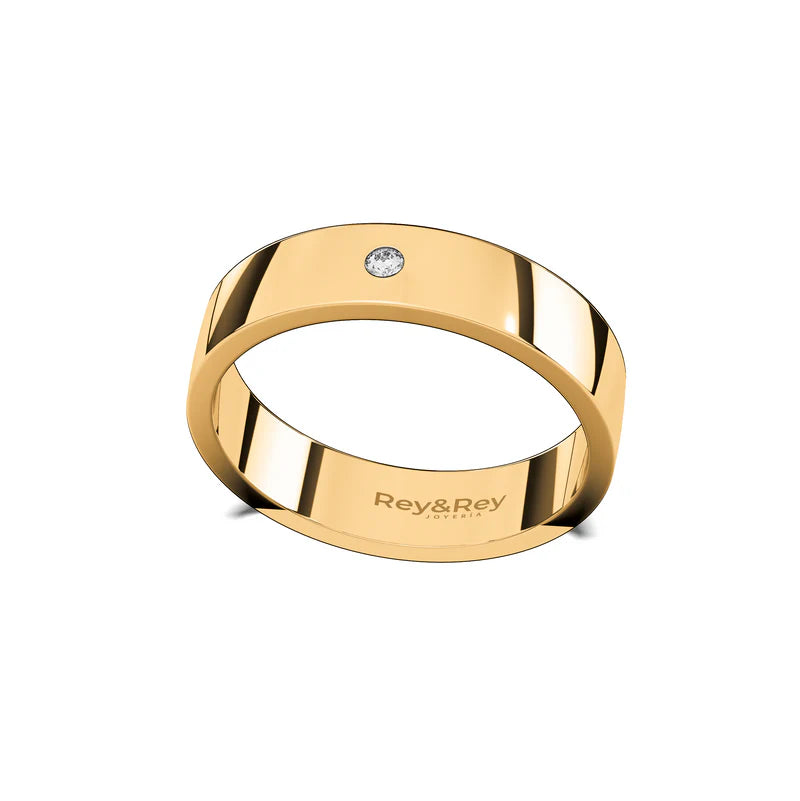 Anillo Matrimonial Flat X Plata .925