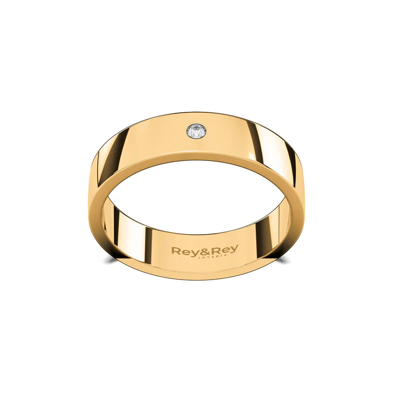 Anillo Matrimonial Flat X Plata .925