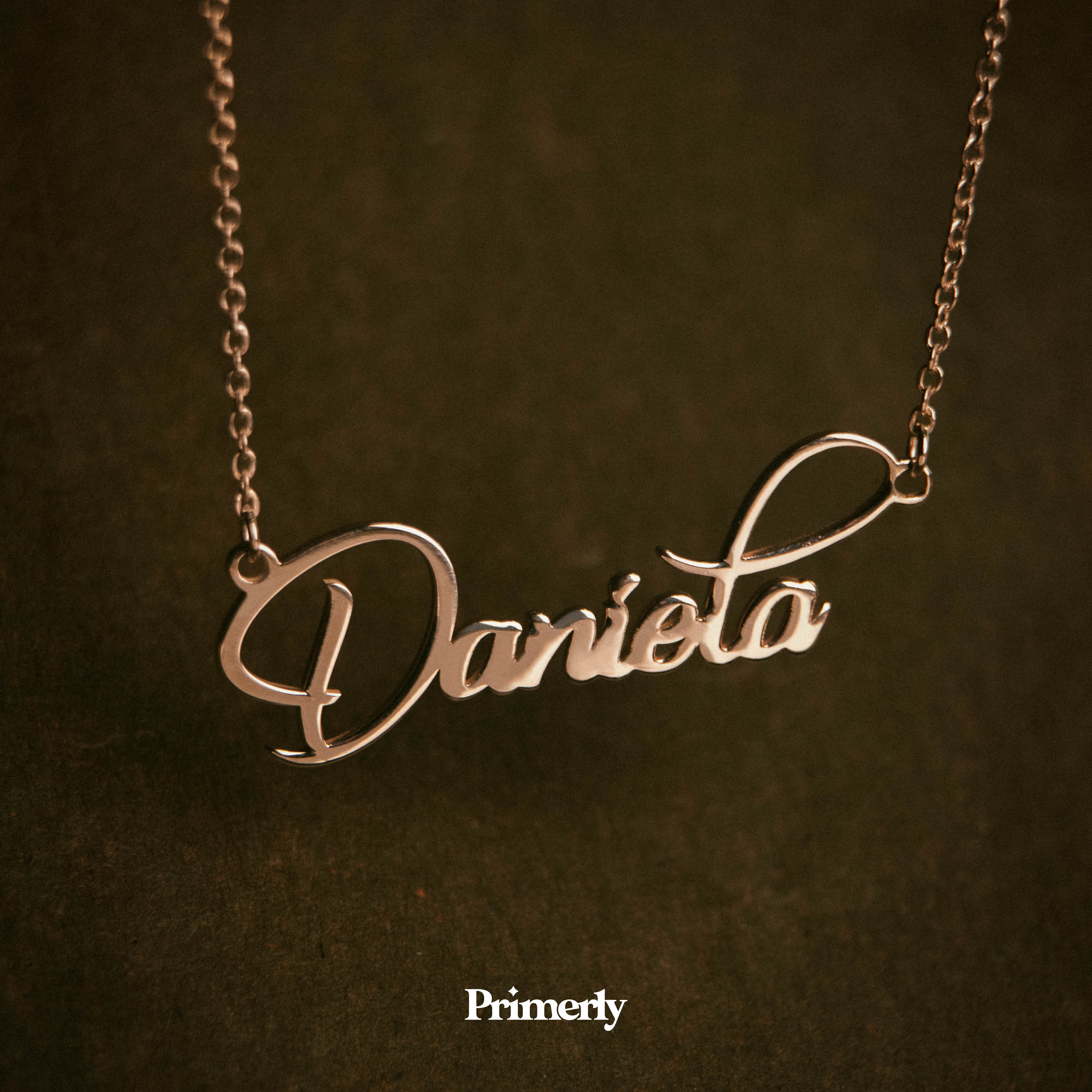 Collar Nombre Classic Personalizable de Plata  Primerly