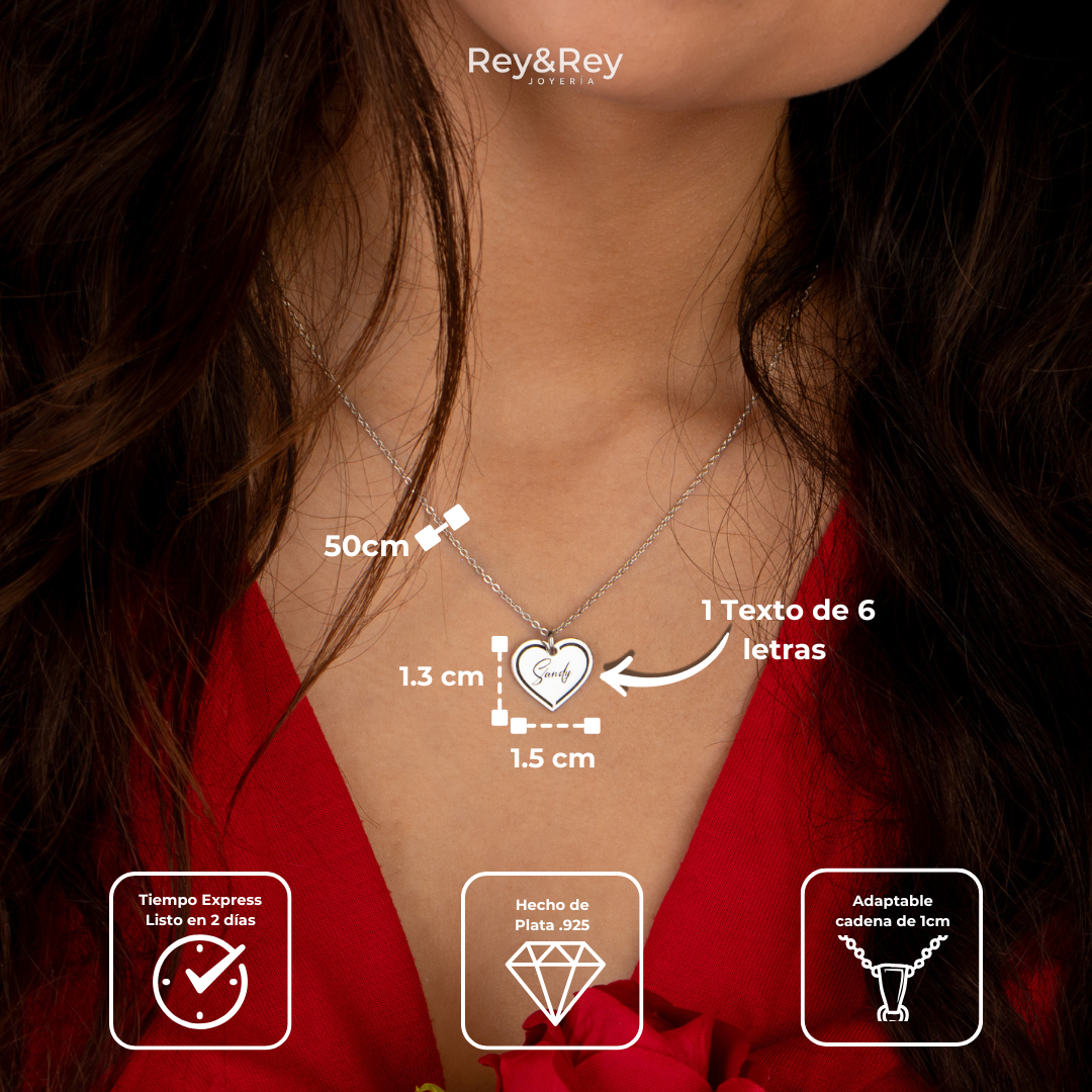 Collar Lines Personalizable Plata .925  Primerly