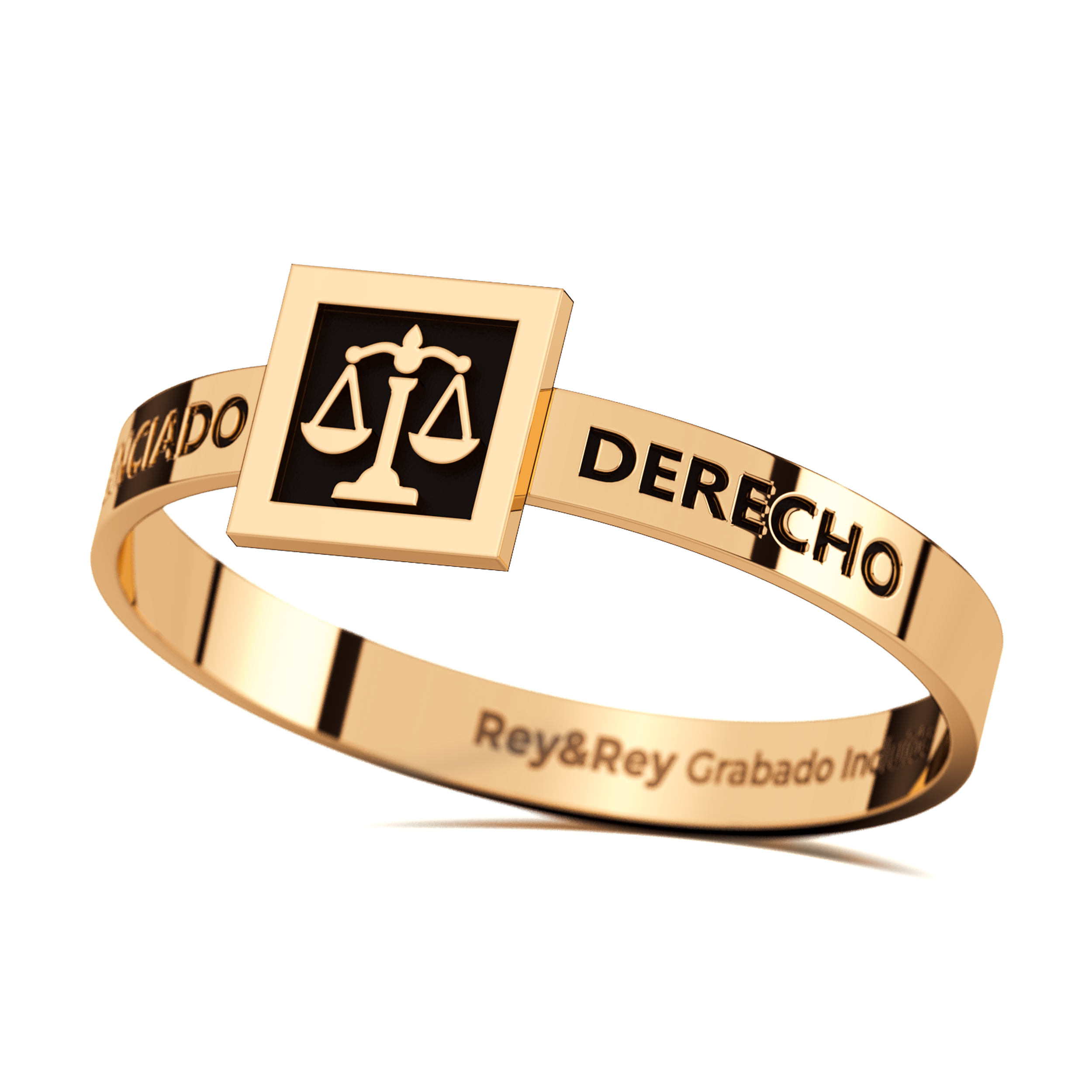 Anillo Graduación Square Plata .925