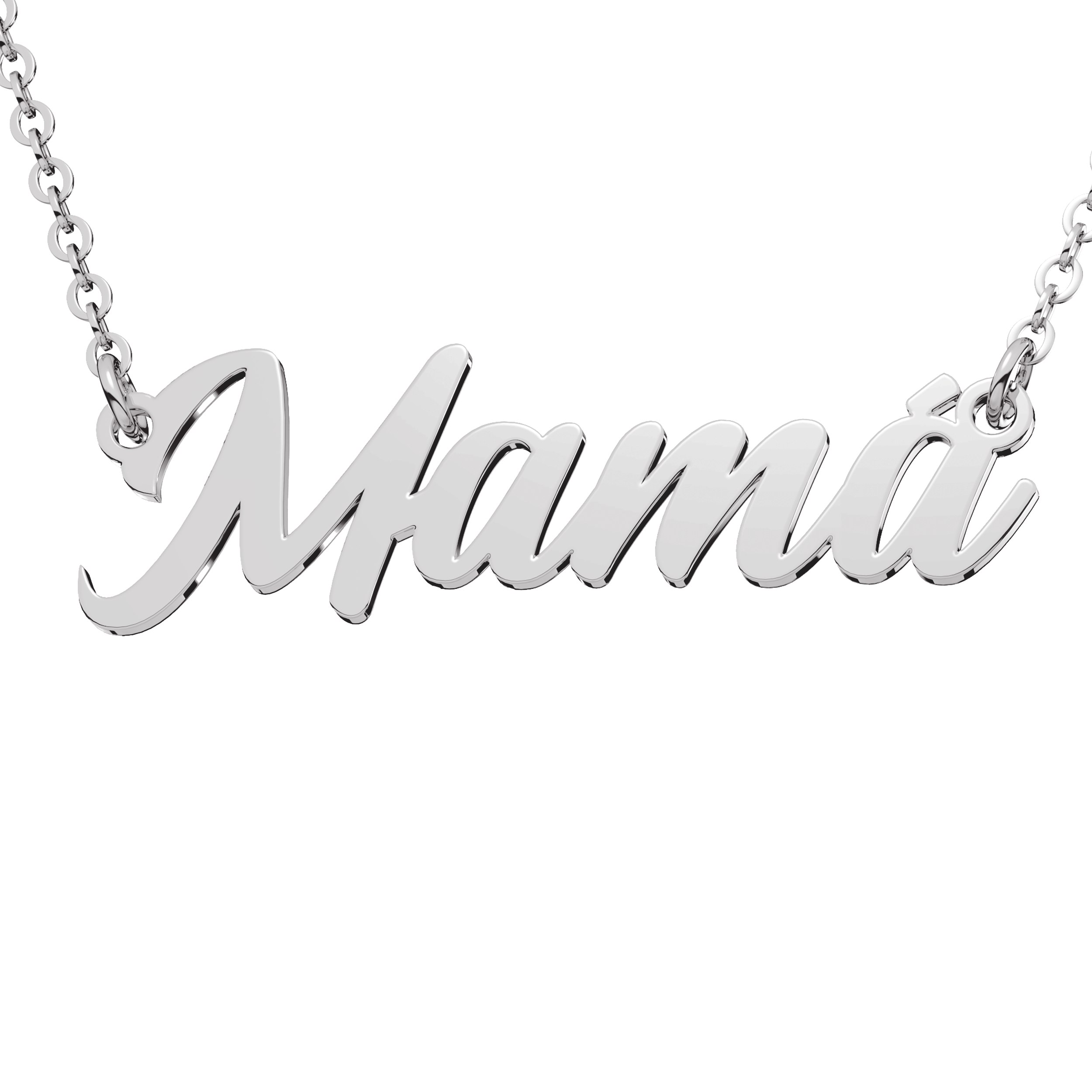 Collar Nombre Classic Personalizable de Plata  Primerly