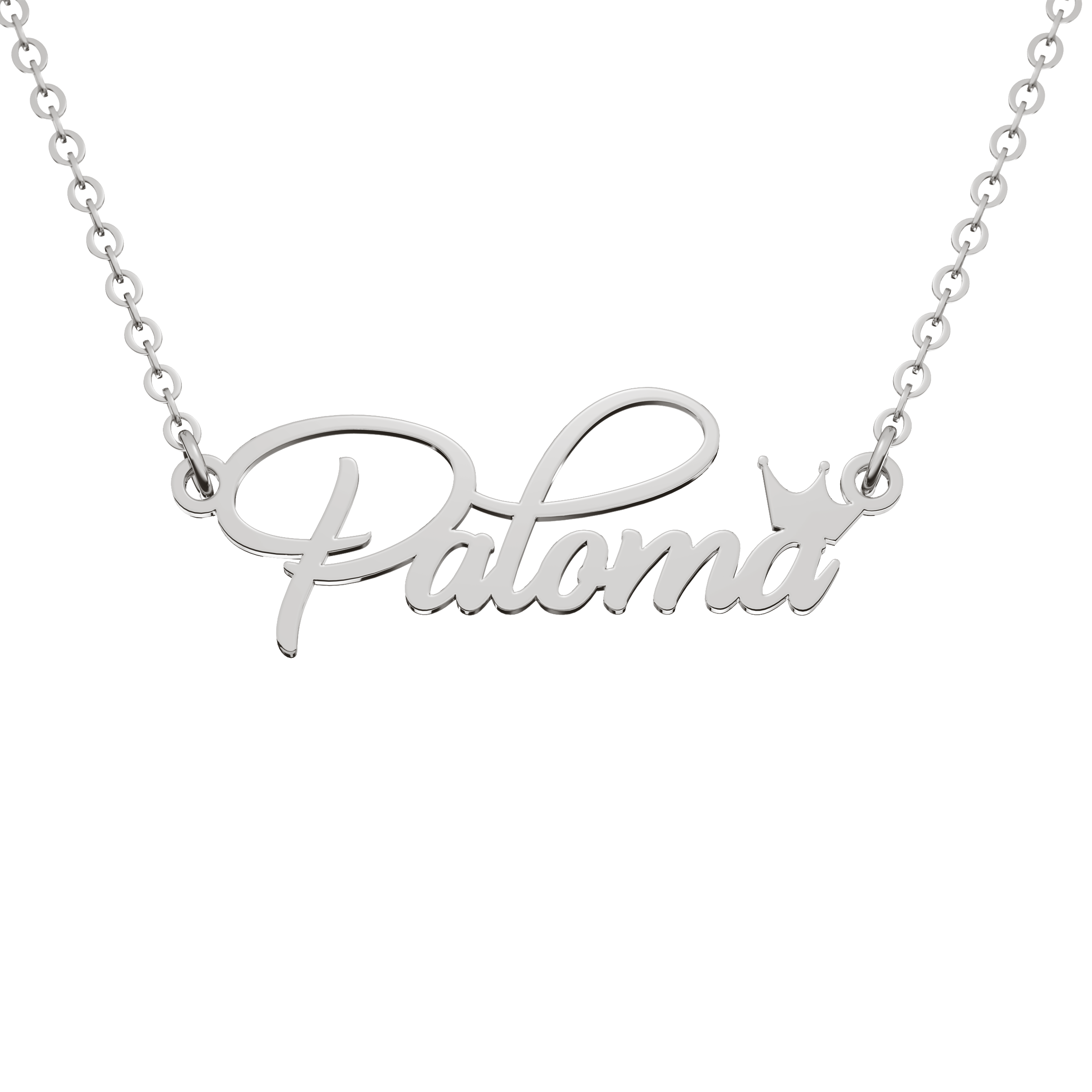 Collar Nombre Classic Personalizable de Plata  Primerly