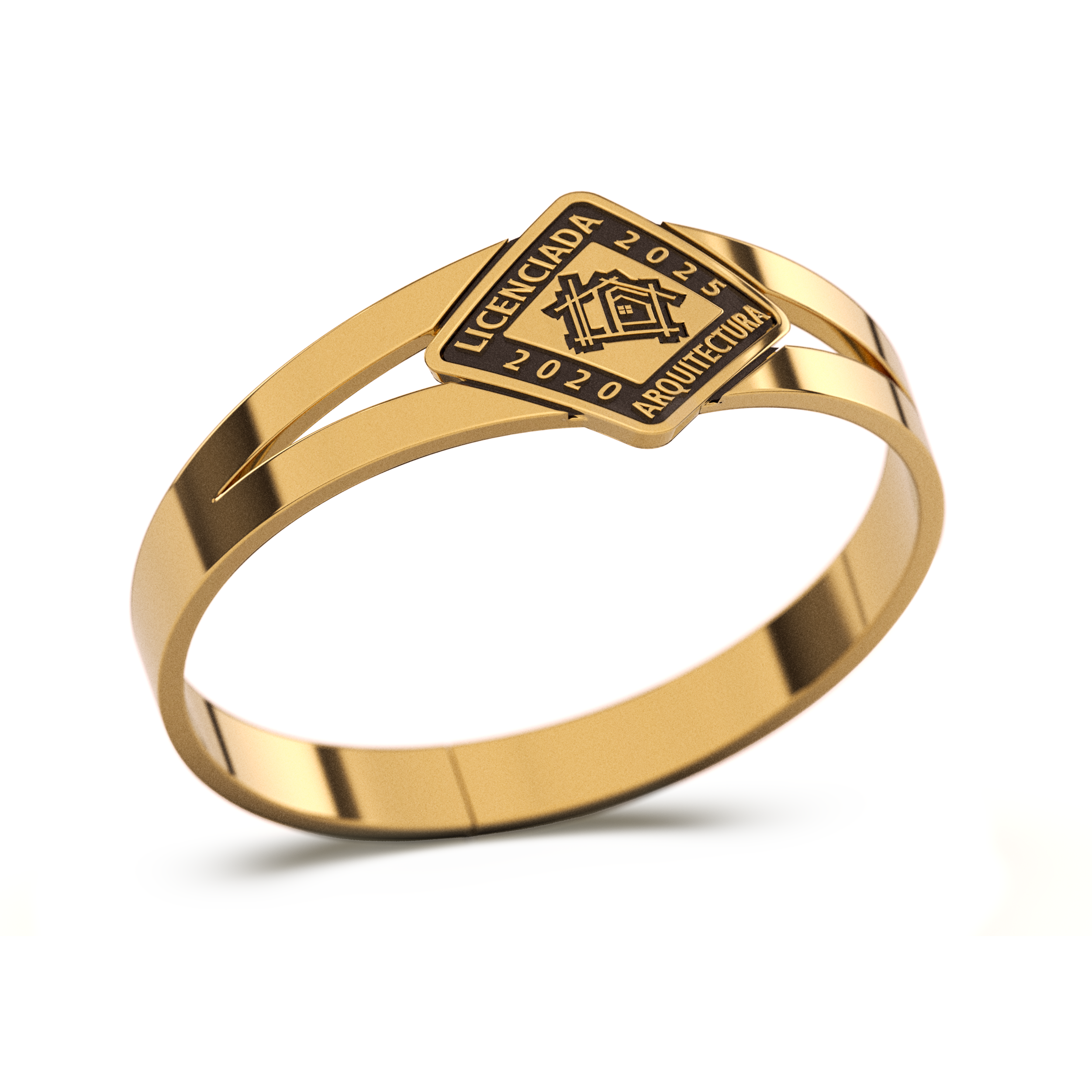 Anillo Hito Graduación Oro 10k